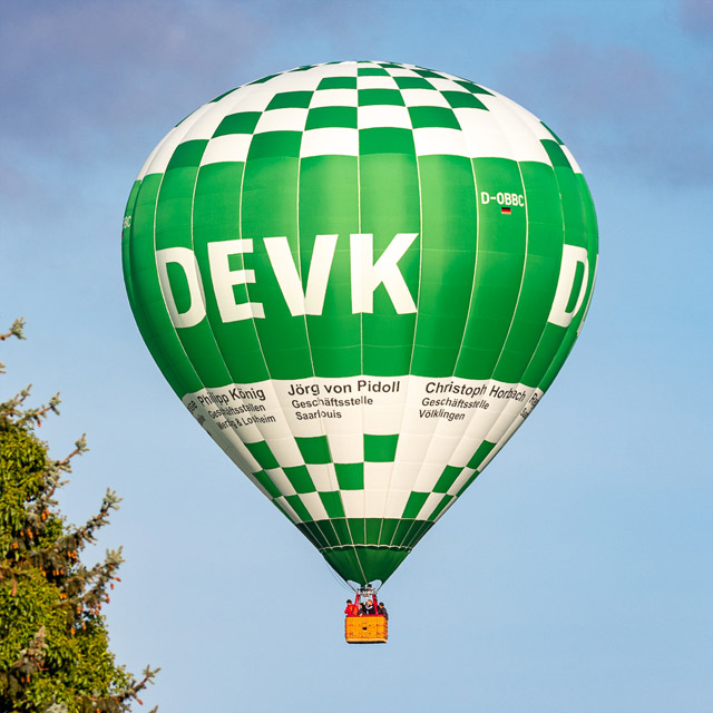 DEVK Heißluftballon im Saarland